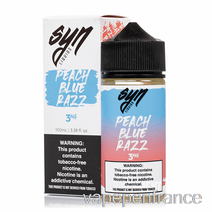 Pêche Bleu Razz - Liquide Syn - 100 Ml 0 Mg Stylo Vape